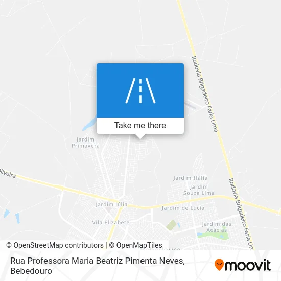 Rua Professora Maria Beatriz Pimenta Neves map