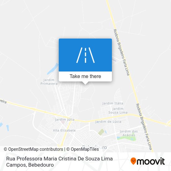 Rua Professora Maria Cristina De Souza Lima Campos map
