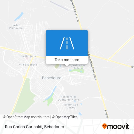 Rua Carlos Garibaldi map