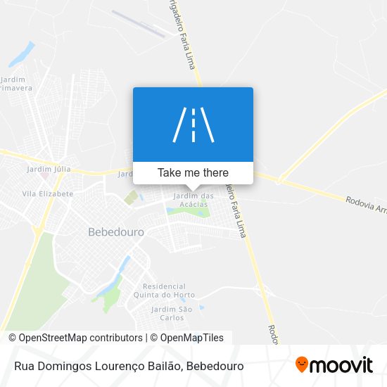 Rua Domingos Lourenço Bailão map