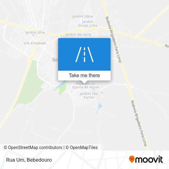 Rua Um map