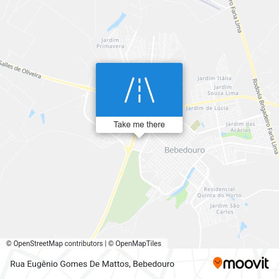 Rua Eugênio Gomes De Mattos map