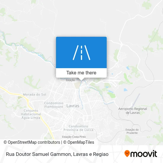 Rua Doutor Samuel Gammon map