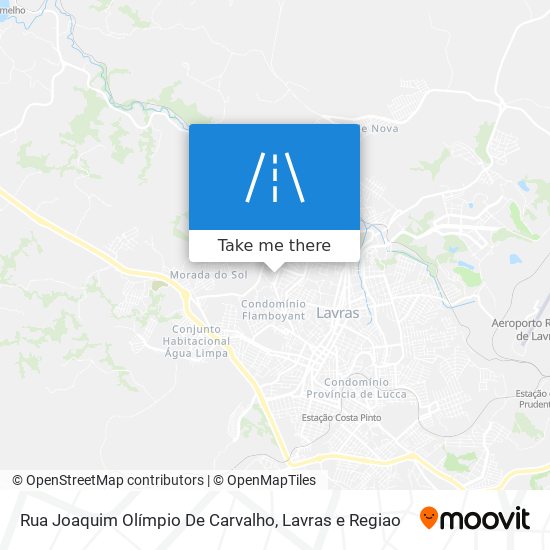 Mapa Rua Joaquim Olímpio De Carvalho