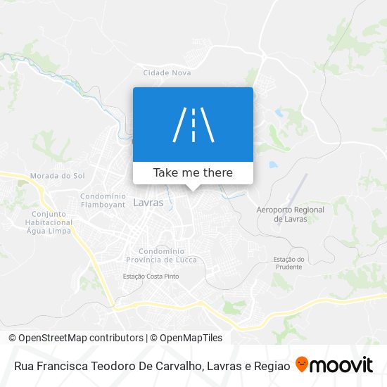 Mapa Rua Francisca Teodoro De Carvalho