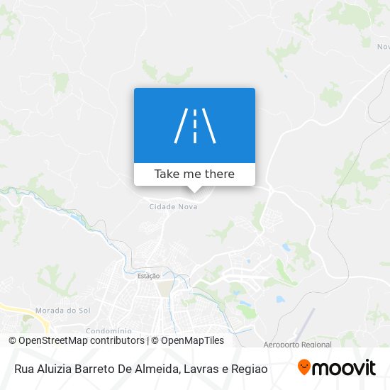 Mapa Rua Aluizia Barreto De Almeida