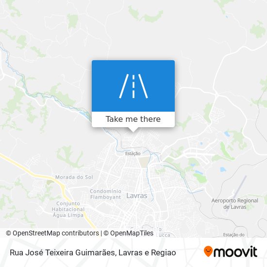 Mapa Rua José Teixeira Guimarães