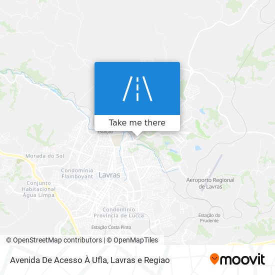 Mapa Avenida De Acesso À Ufla