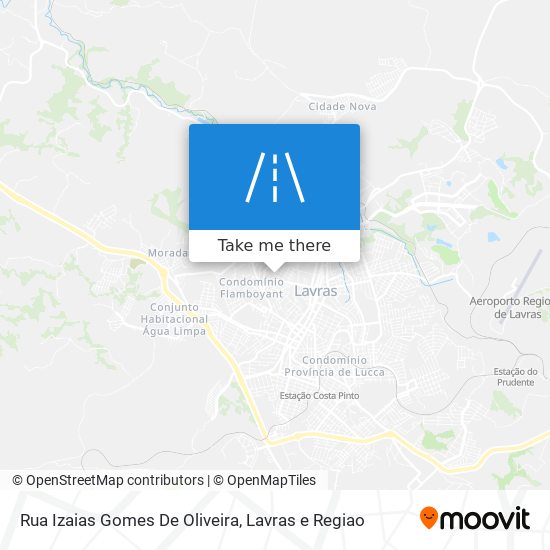 Rua Izaias Gomes De Oliveira map