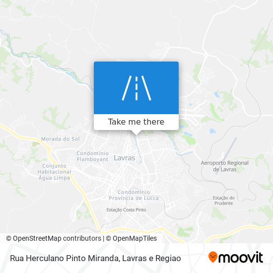 Mapa Rua Herculano Pinto Miranda