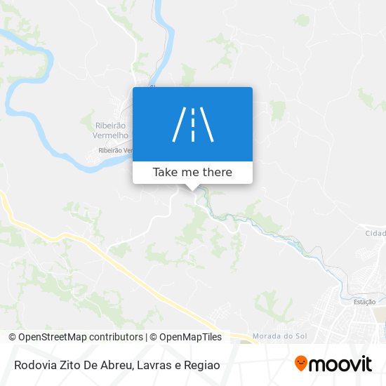 Mapa Rodovia Zito De Abreu