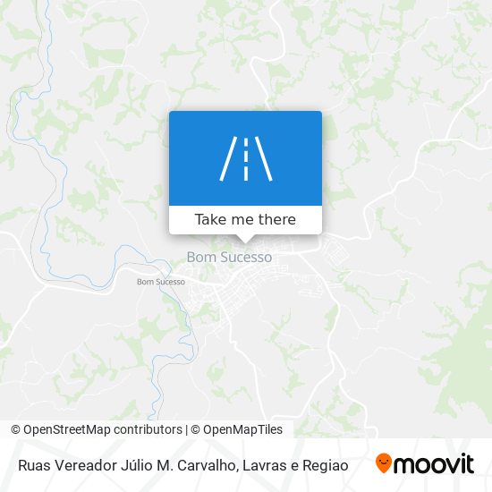 Ruas Vereador Júlio M. Carvalho map