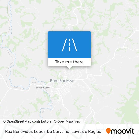 Mapa Rua Benevides Lopes De Carvalho