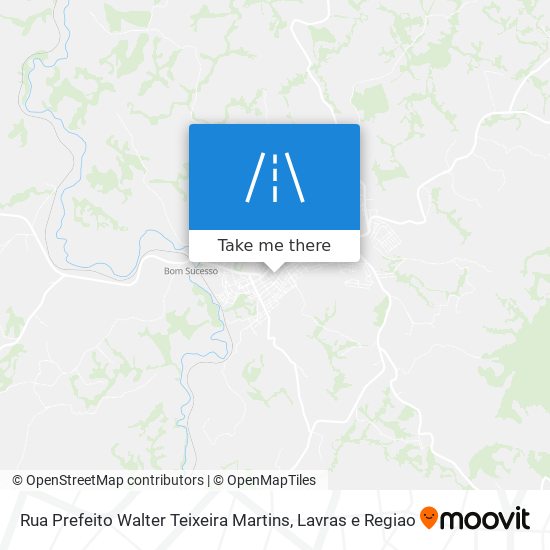 Mapa Rua Prefeito Walter Teixeira Martins