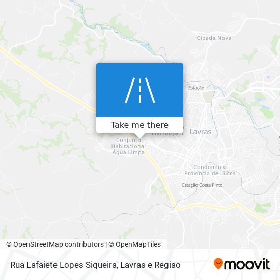 Mapa Rua Lafaiete Lopes Siqueira