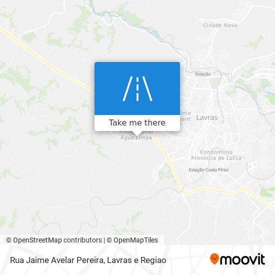 Mapa Rua Jaime Avelar Pereira