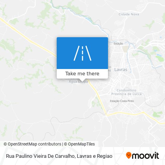 Mapa Rua Paulino Vieira De Carvalho