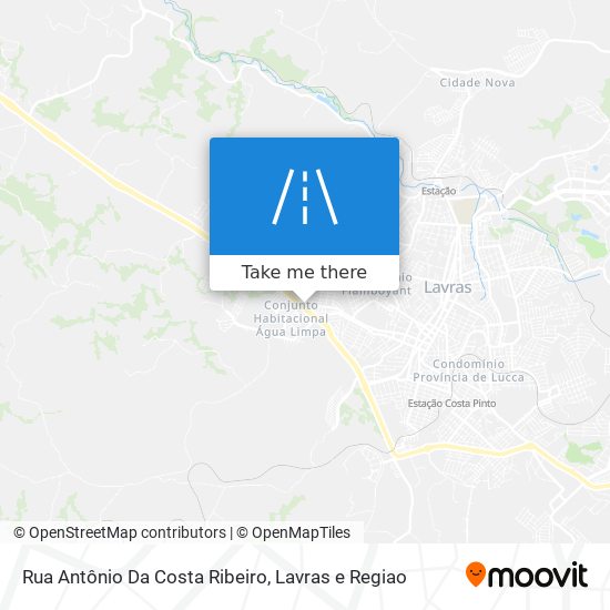 Mapa Rua Antônio Da Costa Ribeiro