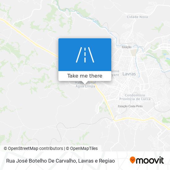 Mapa Rua José Botelho De Carvalho