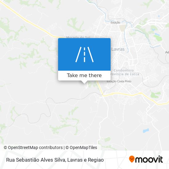 Mapa Rua Sebastião Alves Silva