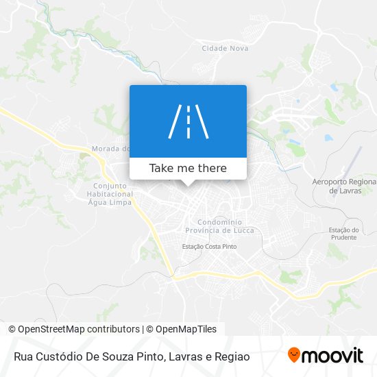 Mapa Rua Custódio De Souza Pinto