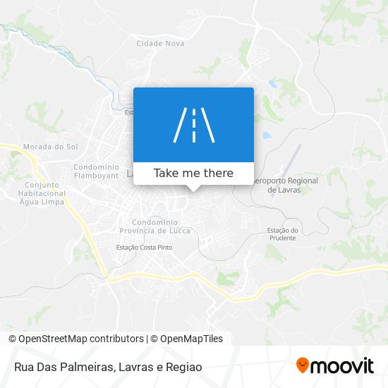 Mapa Rua Das Palmeiras