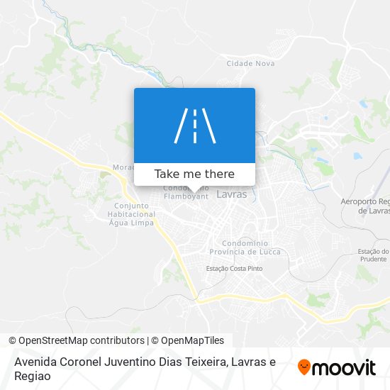 Mapa Avenida Coronel Juventino Dias Teixeira