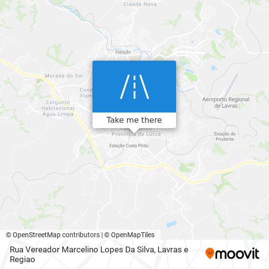 Mapa Rua Vereador Marcelino Lopes Da Silva