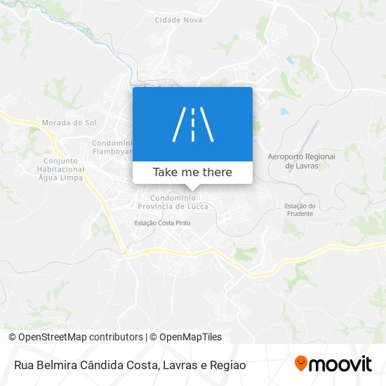 Mapa Rua Belmira Cândida Costa