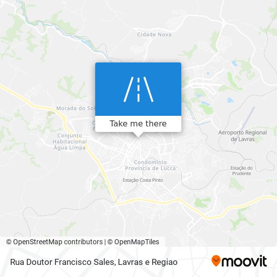 Rua Doutor Francisco Sales map