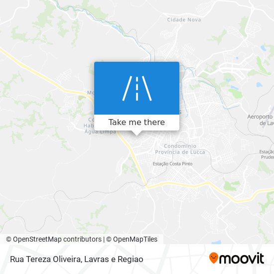 Mapa Rua Tereza Oliveira