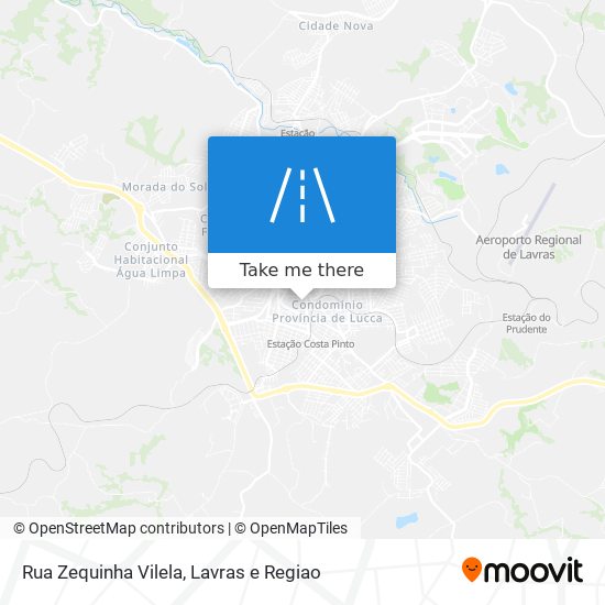 Mapa Rua Zequinha Vilela