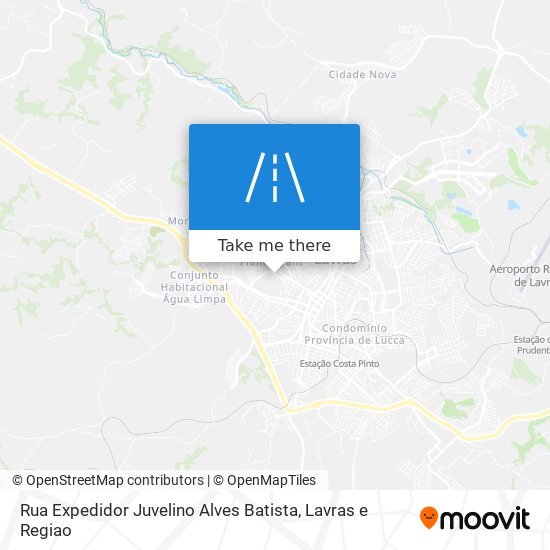 Mapa Rua Expedidor Juvelino Alves Batista