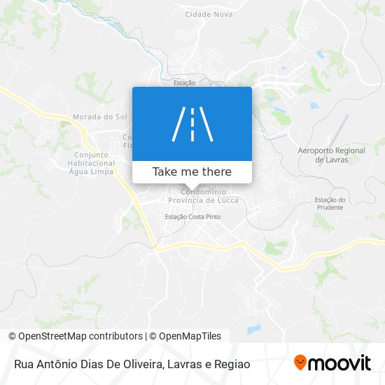 Mapa Rua Antônio Dias De Oliveira