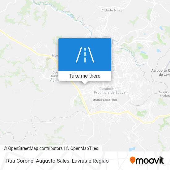 Rua Coronel Augusto Sales map