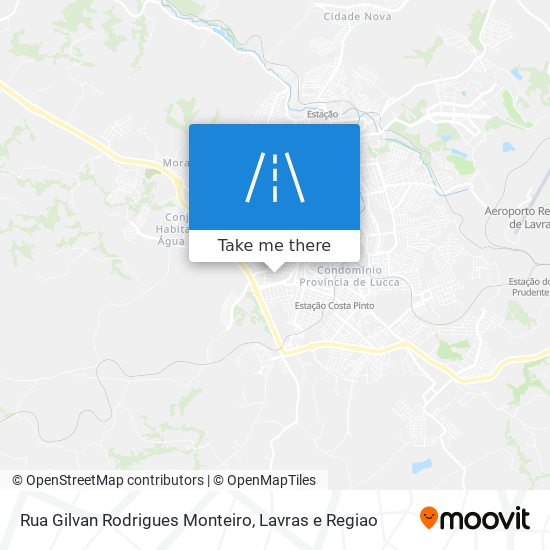 Mapa Rua Gilvan Rodrigues Monteiro