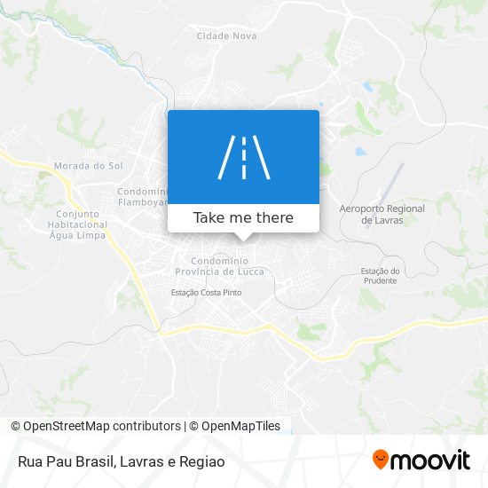 Rua Pau Brasil map