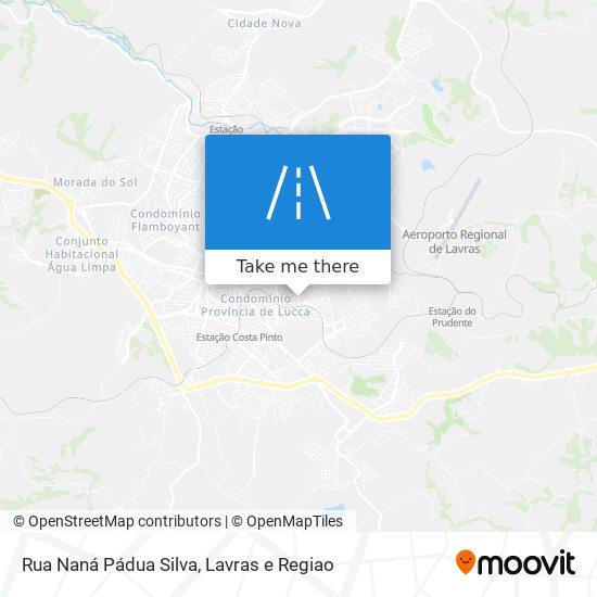 Mapa Rua Naná Pádua Silva