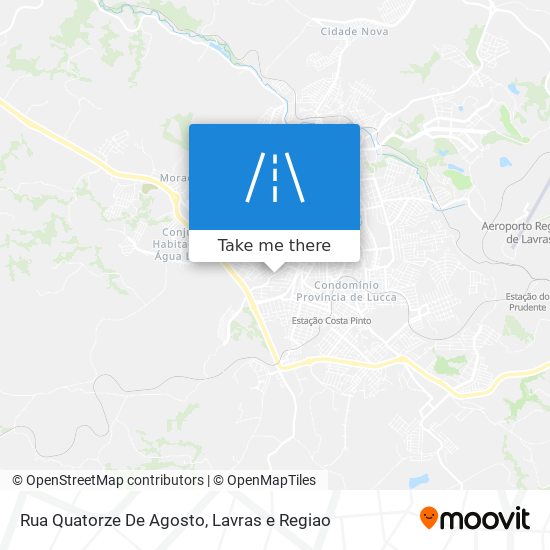 Rua Quatorze De Agosto map