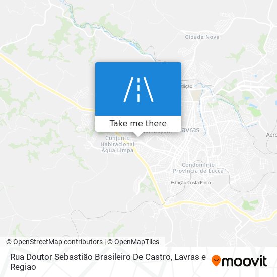 Mapa Rua Doutor Sebastião Brasileiro De Castro