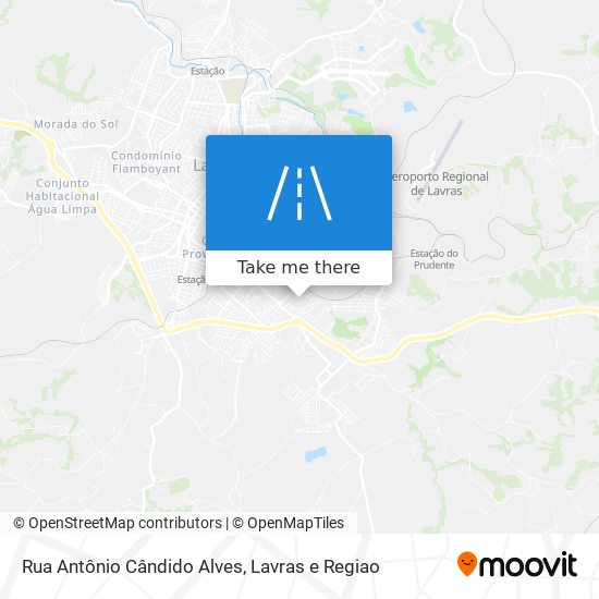 Rua Antônio Cândido Alves map