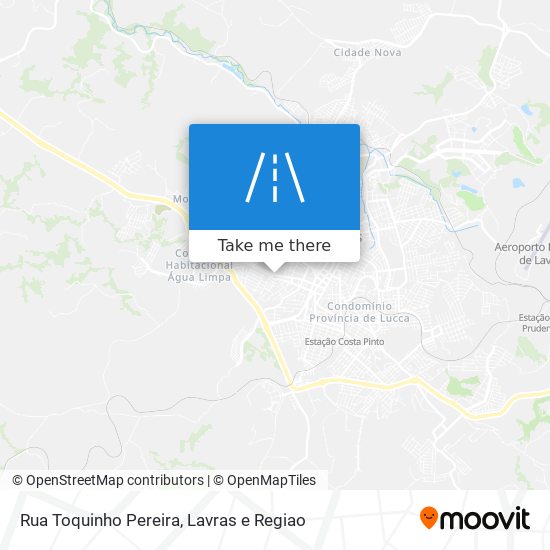 Mapa Rua Toquinho Pereira