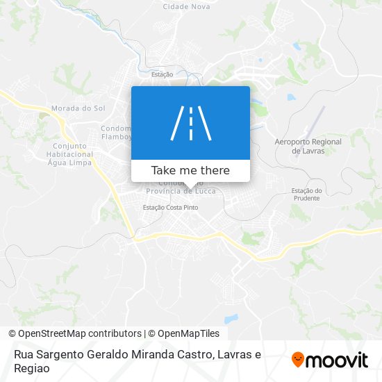 Mapa Rua Sargento Geraldo Miranda Castro