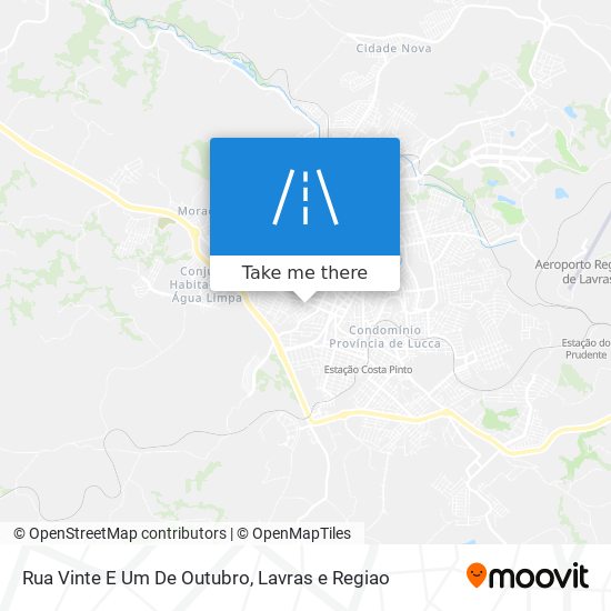 Mapa Rua Vinte E Um De Outubro