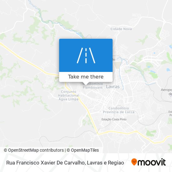 Rua Francisco Xavier De Carvalho map