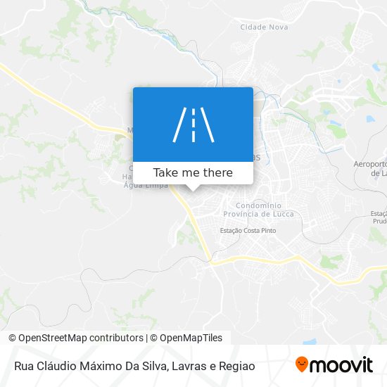 Mapa Rua Cláudio Máximo Da Silva