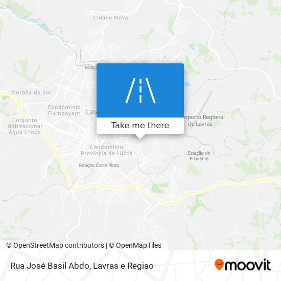 Mapa Rua José Basil Abdo