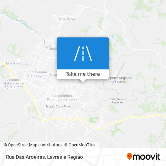 Mapa Rua Das Aroeiras