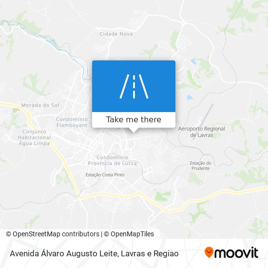 Mapa Avenida Álvaro Augusto Leite