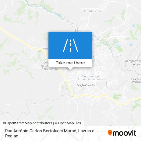 Rua Antônio Carlos Bertolucci Murad map